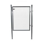CENTRALE BRICO Portillon grillagé GRIS - H. 1,75 x L. 1,00 m + serrure