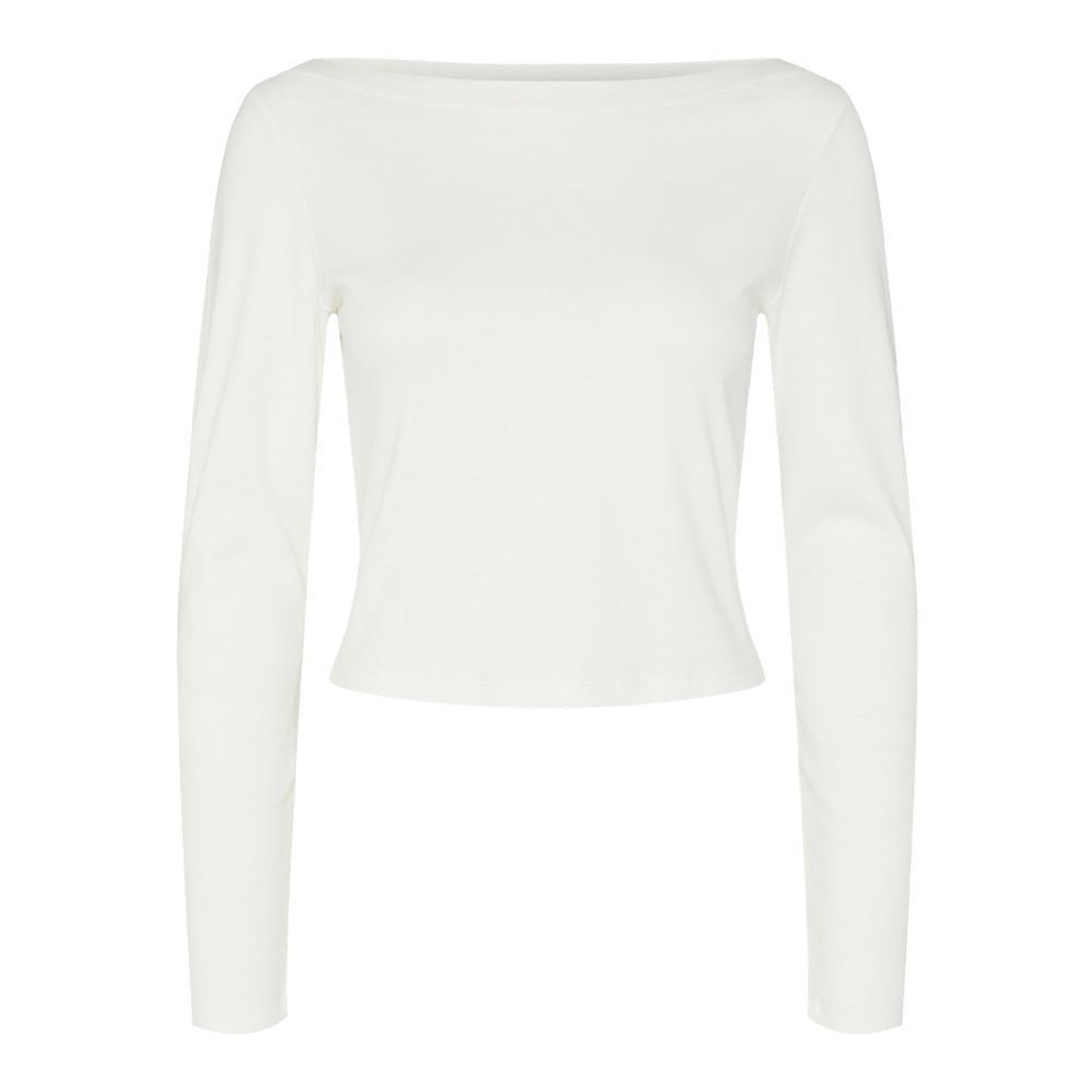 Pieces T Shirt Manches Longues  Femme Pieces Minna. Coloris disponibles : Blanc
