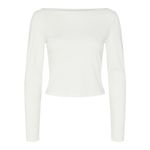 Pieces T Shirt Manches  ongues  Femme Pieces Minna. Coloris disponibles : Blanc