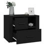 Voir la diapositive 5 : VIDAXL Table de chevet Noir 60x36x45 cm Bois d'ingenierie