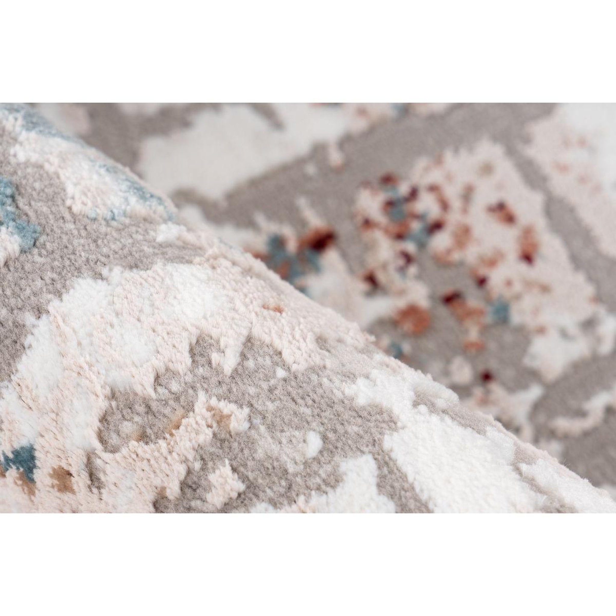 Voir la diapositive 3 : Paris Prix Tapis Vintage à Franges  Akropolis I  Gris & Rose