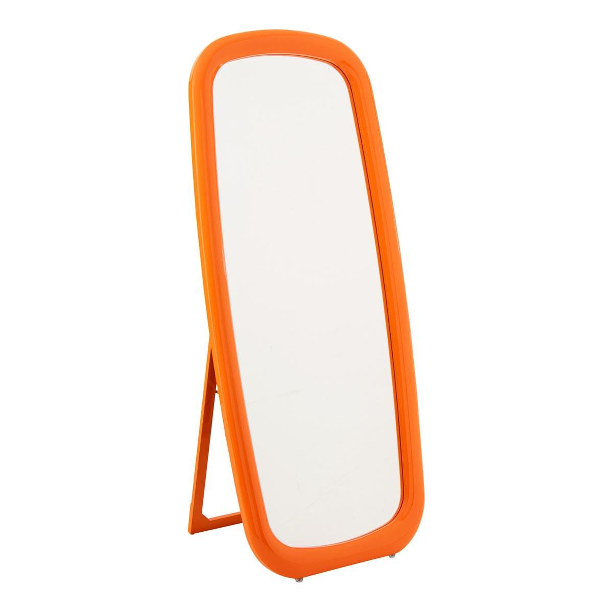 J-LINE Miroir sur Pied Design  Dewey  180cm Orange