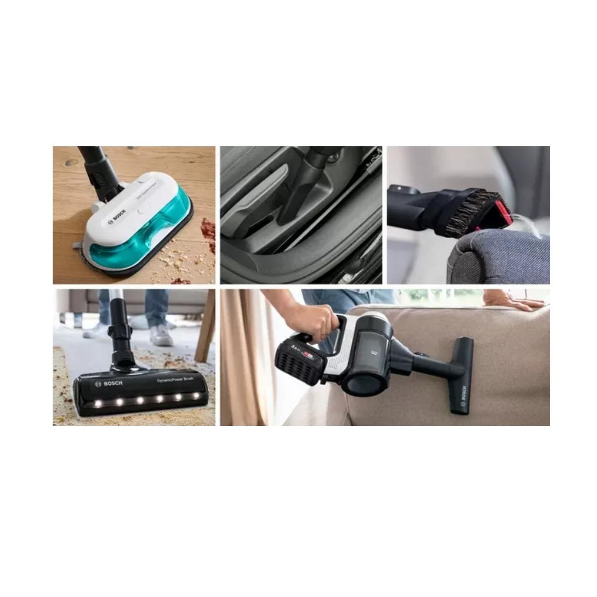 Voir la diapositive 4 : BOSCH Aspirateur balai rechargeable 18v blanc - bcs71hyg1