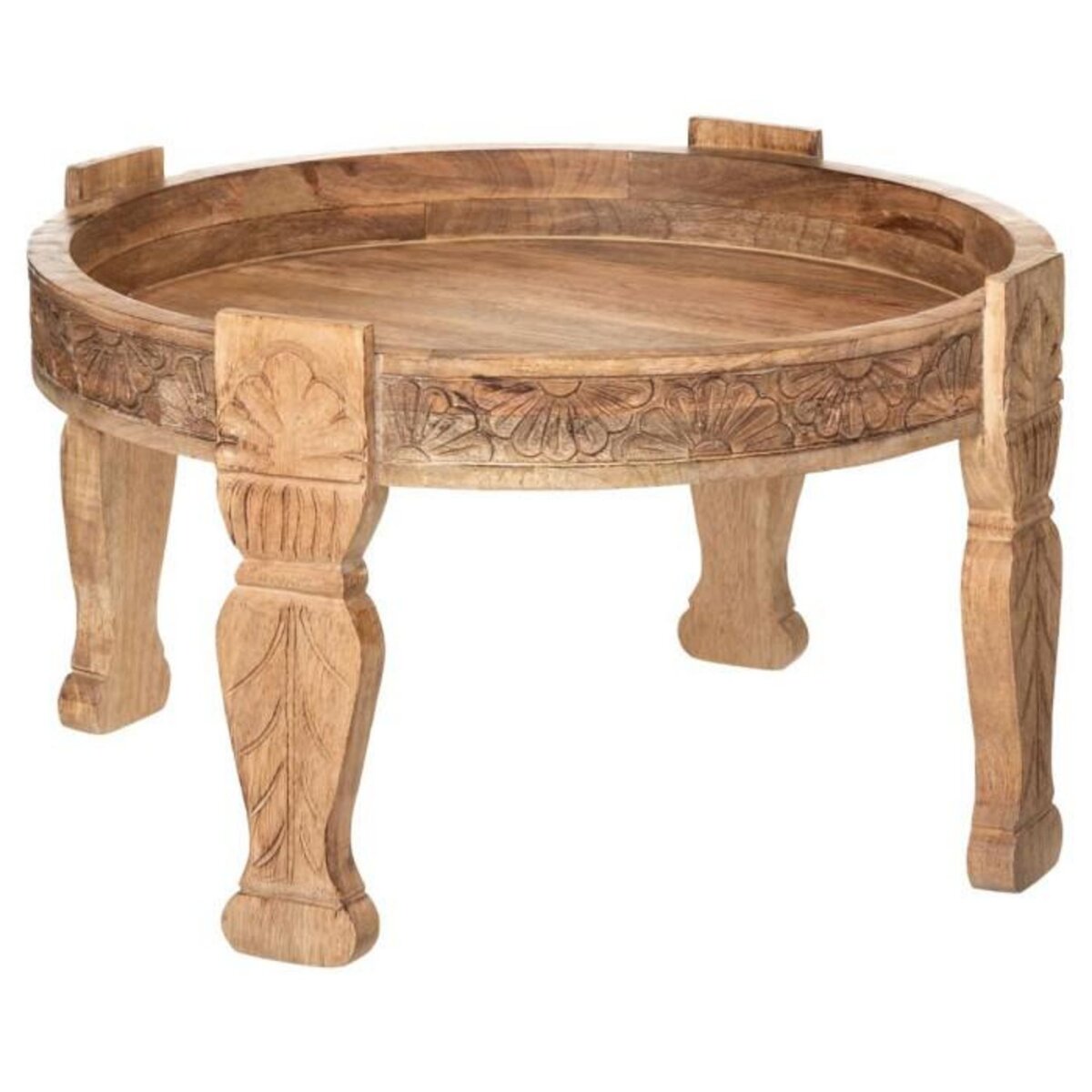 ATMOSPHERA Table d'Appoint en Bois  Gypsy  75cm Naturel
