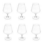 SECRET DE GOURMET Lot de 6 Verres à Cognac  Nora  35cl Transparent