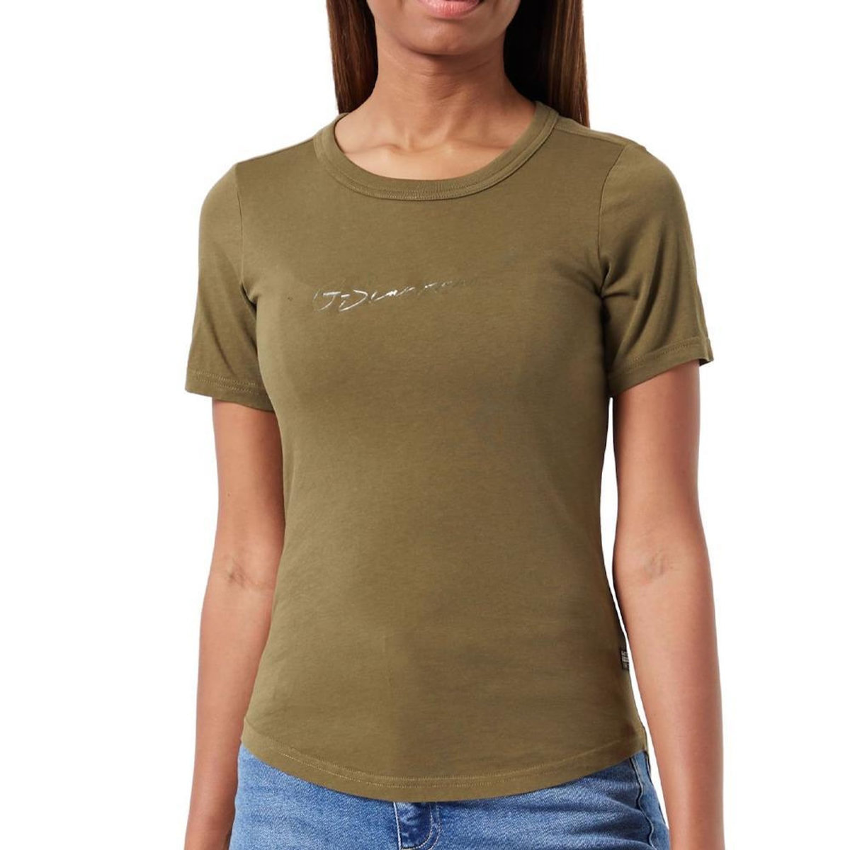 G-Star Raw T-shirt Kaki Femme G-Star Raw Autograph