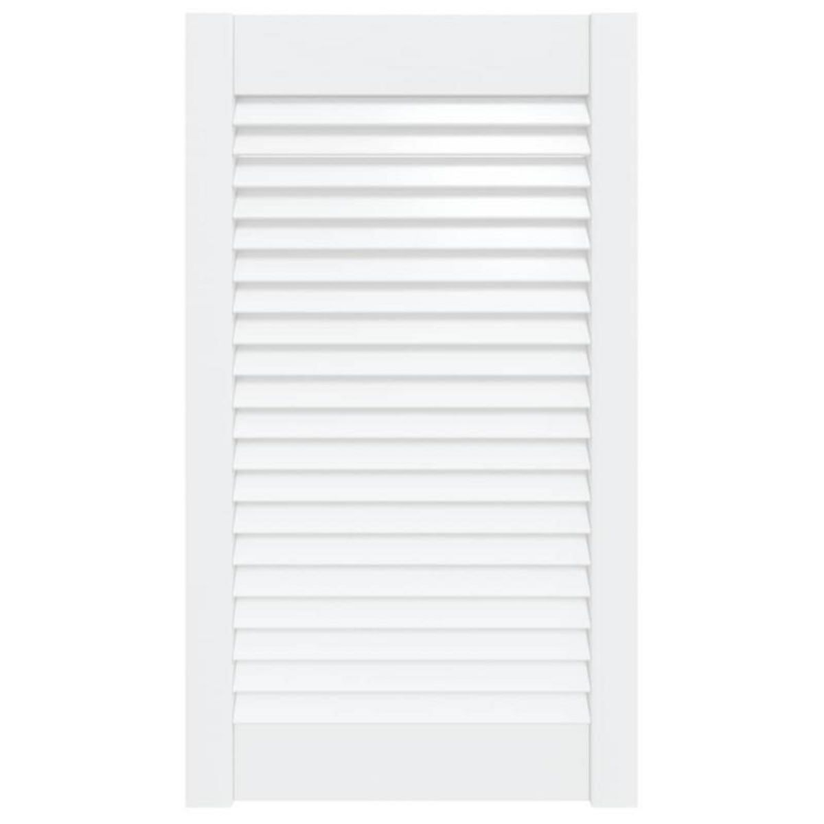 VIDAXL Porte à persiennes Bois de pin massif Blanc 69x39,4 cm