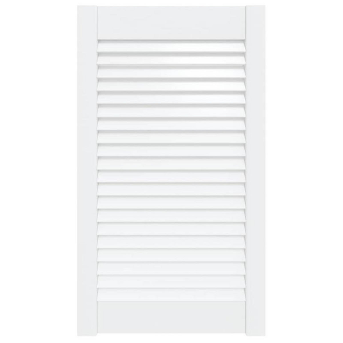 VIDAXL Porte à persiennes Bois de pin massif Blanc 69x39,4 cm