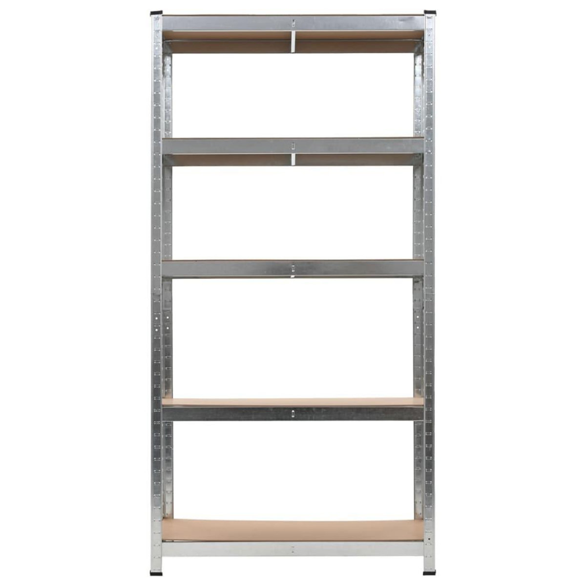 VIDAXL Etagere resistante a 5 niveaux Argente Acier et bois ingenierie