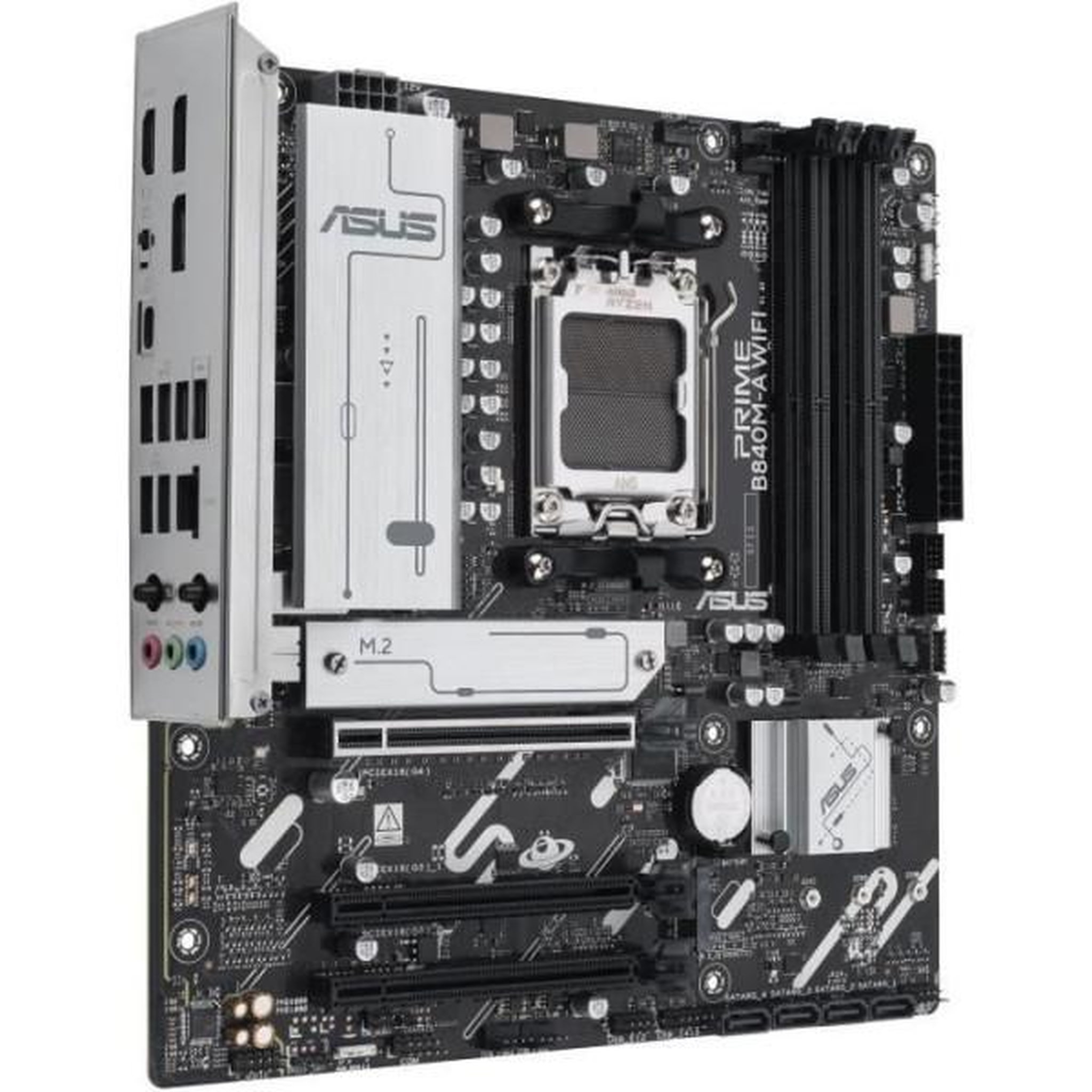 Voir la diapositive 3 : ASUS Carte mere - ASUS - PRIME B840M-A WIFI - AMD B840 - Emplacement AM5 micro ATX