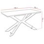 Voir la diapositive 6 : BEST MOBILIER Casey - table à manger - plateau effet béton - pieds en métal - 4 à 8 personnes
