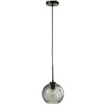 Paris Prix Lampe Suspension en Verre  Boule Pois  36cm Gris