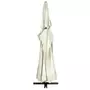 VIDAXL Parasol d'exterieur avec mat en aluminium 600 cm Blanc sable