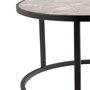 Voir la diapositive 3 : Paris Prix Table Basse Ronde  Aver  60cm Marron & Noir