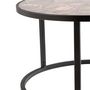 Voir la diapositive 3 : Paris Prix Table Basse Ronde  Aver  60cm Marron & Noir