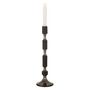 Voir la diapositive 2 : Paris Prix Bougeoir Design en Aluminium  Leo  44cm Noir & Or