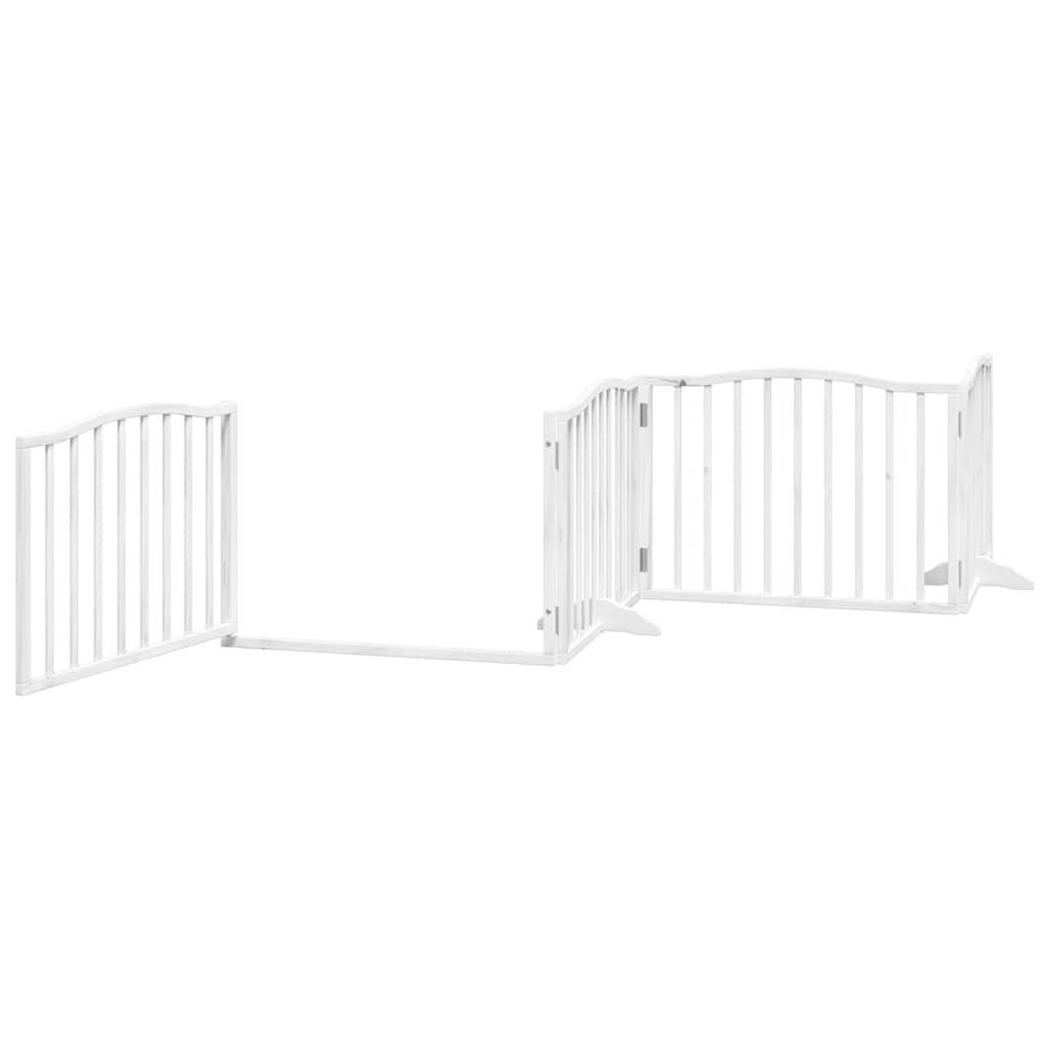 Voir la diapositive 5 : VIDAXL Barriere pour chien porte pliable 10 panneaux bois de peuplier