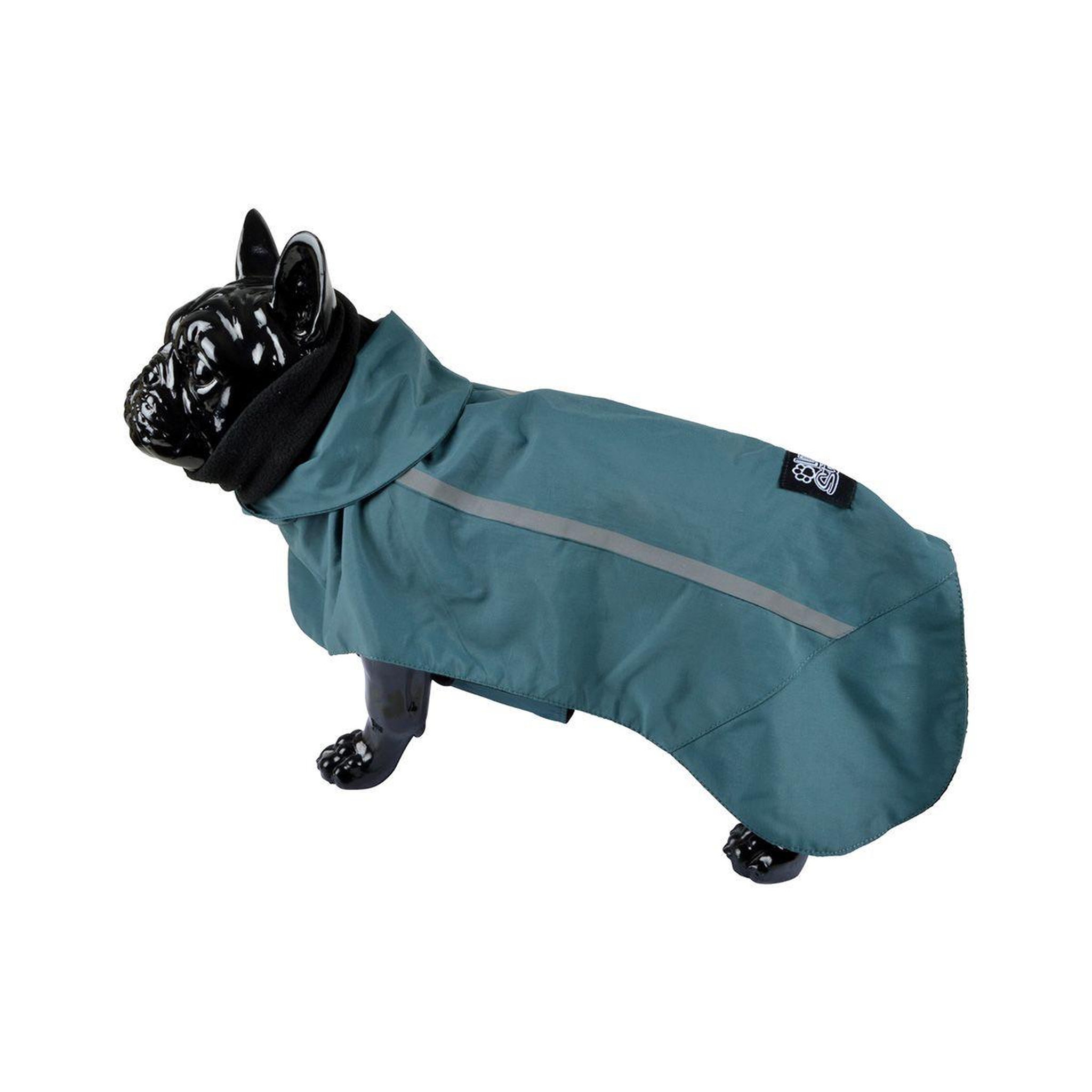 Voir la diapositive 2 : LOVE STORY Veste imperméable chien  polaire  35cm émeraude