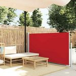 VIDAXL Auvent lateral retractable 120 x 300 cm Rouge