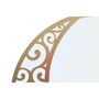 Voir la diapositive 2 : Paris Prix Miroir Mural Design  Luna  72cm Or