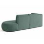 Voir la diapositive 6 : LISA DESIGN Santorini - canapé modulable d'angle gauche + pouf - 4 places - en tissu texturé