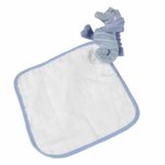 Paris Prix Doudou avec Lange  Hippocampe  18cm Bleu