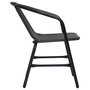 Voir la diapositive 4 : VIDAXL Chaises de jardin lot de 2 Plastique Rotin et acier 110 kg