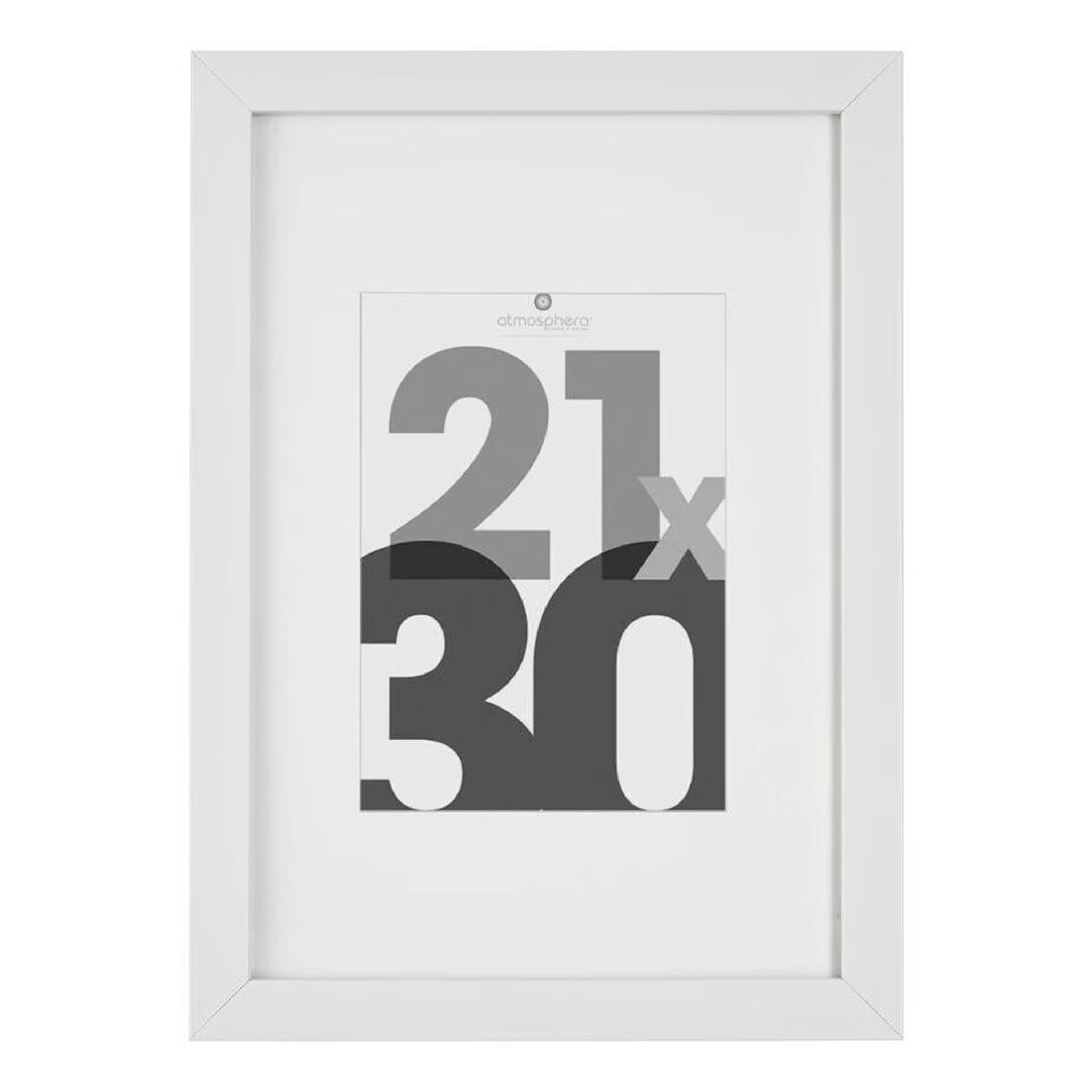 ATMOSPHERA Cadre photo déco  eva  21x30cm blanc