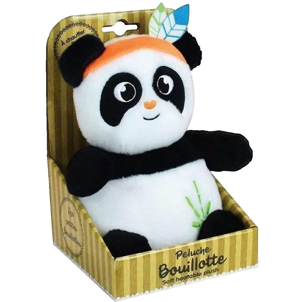 JEMINI Peluche bouillotte jemini panda noir et blanc