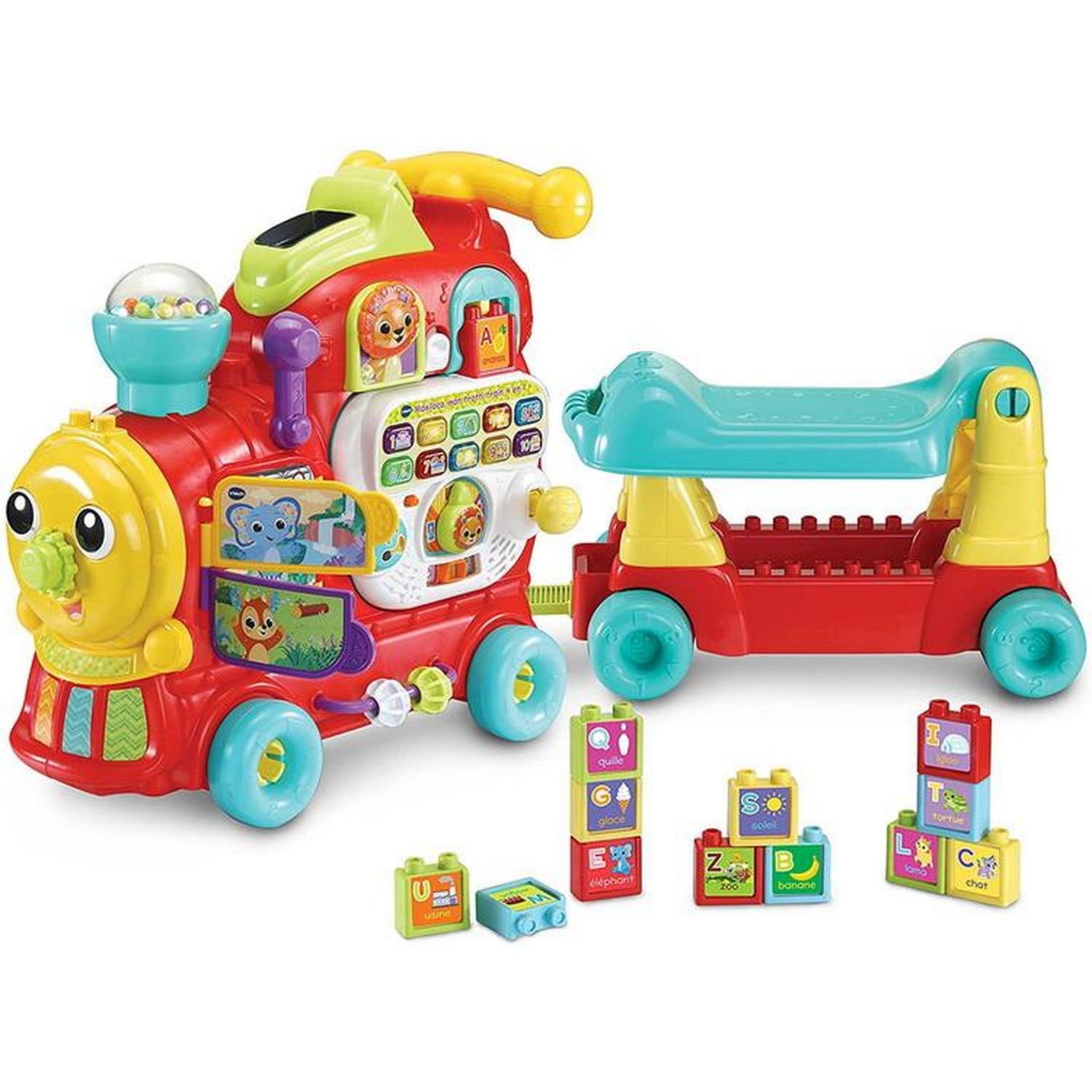 VTECH Maxi-loco, mon Trotti-train 7 en 1