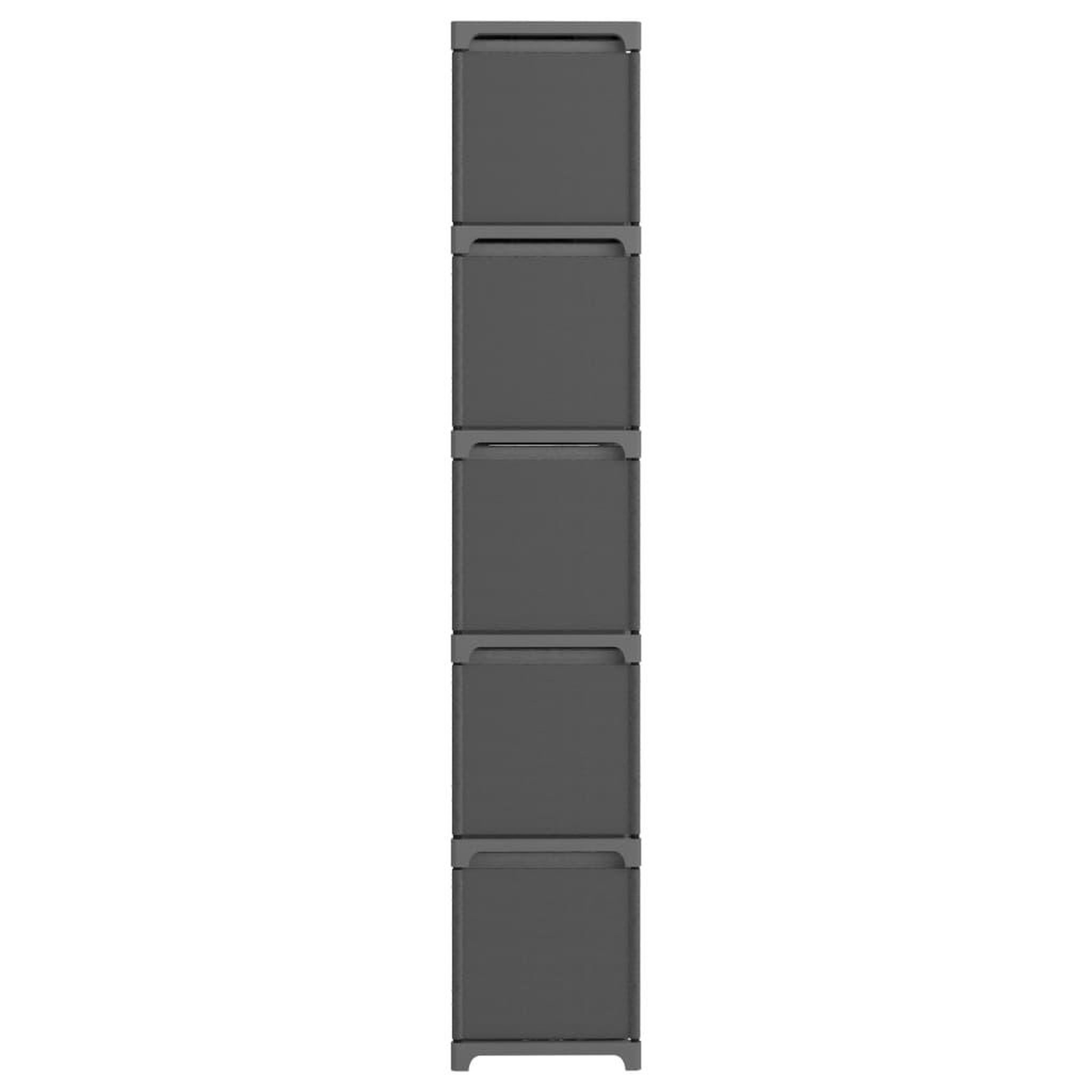 Voir la diapositive 3 : VIDAXL Etagere a 15 cubes avec boîtes Gris 103x30x175,5 cm Tissu