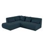 Voir la diapositive 2 : LISA DESIGN Onyx - canapé modulable d'angle gauche - 5 places - en tissu mailles 3d