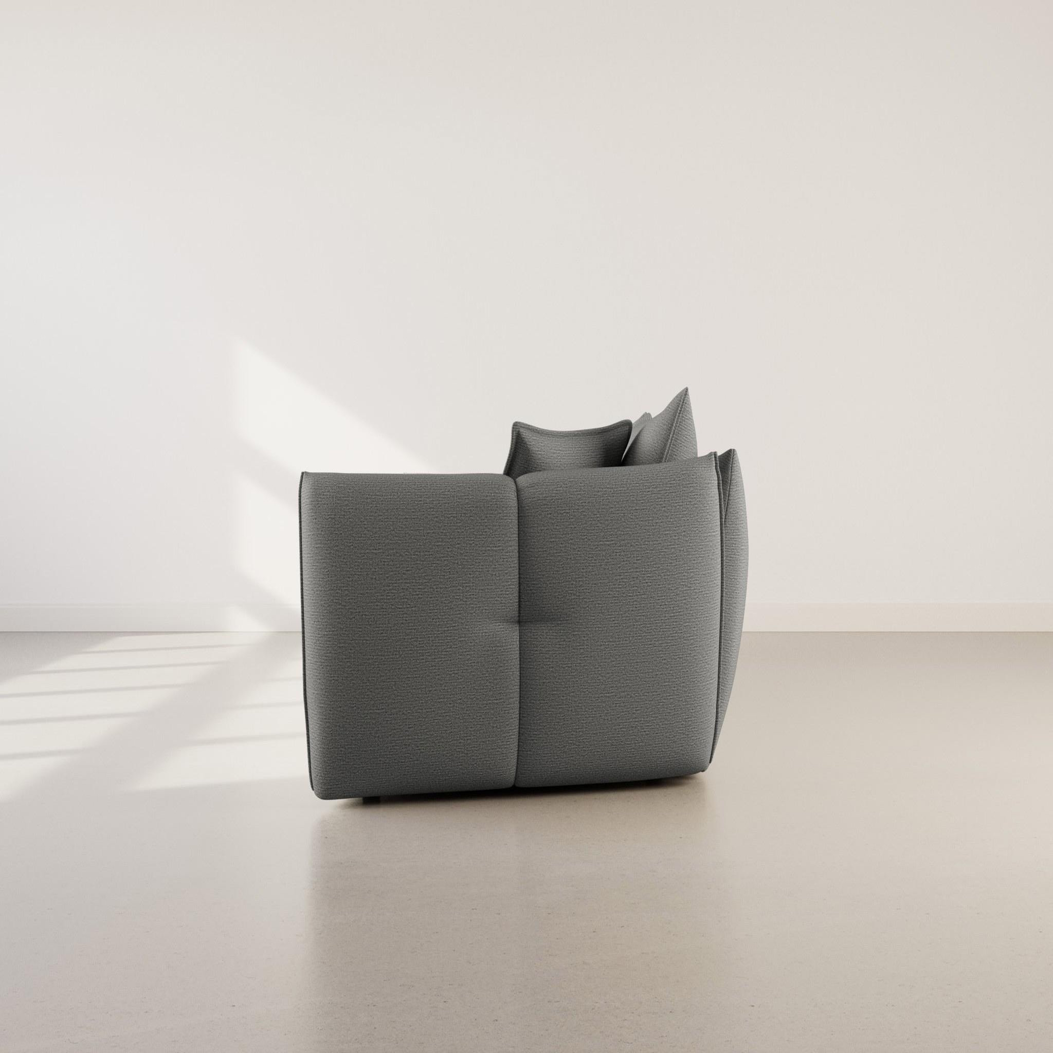 Voir la diapositive 5 : LISA DESIGN Cassiopee - canapé d'angle gauche 4 places en tissu texturé