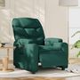 Voir la diapositive 1 : VIDAXL Fauteuil inclinable electrique Vert fonce Tissu