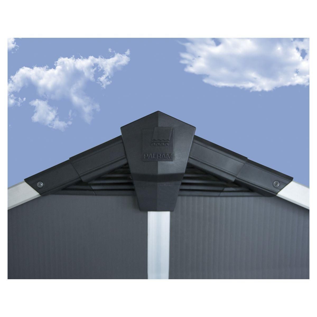 Canopia by PALRAM Abri de jardin métal - Avec plancher - 18,8m² - YUKON