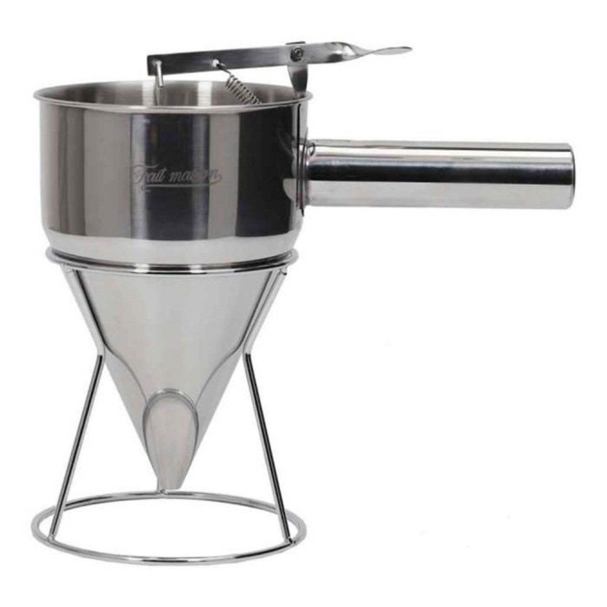 Paris Prix Verseur de Pâte à Piston  Inox  1,2L Argent