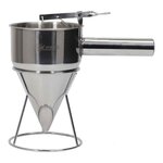 Paris Prix Verseur de Pâte à Piston  Inox  1,2L Argent