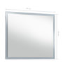 Voir la diapositive 6 : VIDAXL Miroir mural a LED pour salle de bains 60x50 cm