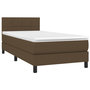 Voir la diapositive 3 : VIDAXL Sommier a lattes de lit et matelas et LED Marron fonce 80x200cm