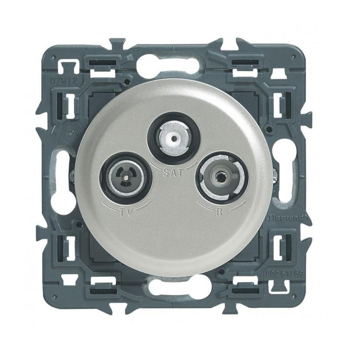 Legrand Celiane prise TV-FM-sat titane à composer