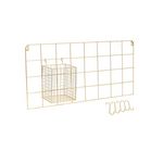 The Home Deco Factory Support mural filaire avec crochets. Coloris disponibles : Noir