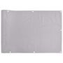 Voir la diapositive 2 : VIDAXL Ecran d'intimite de balcon gris 1000x90 cm PVC