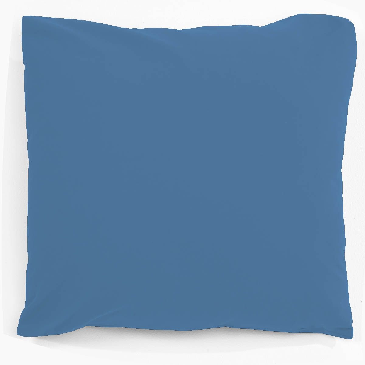 Taie d'oreiller unie en coton 47 fils 