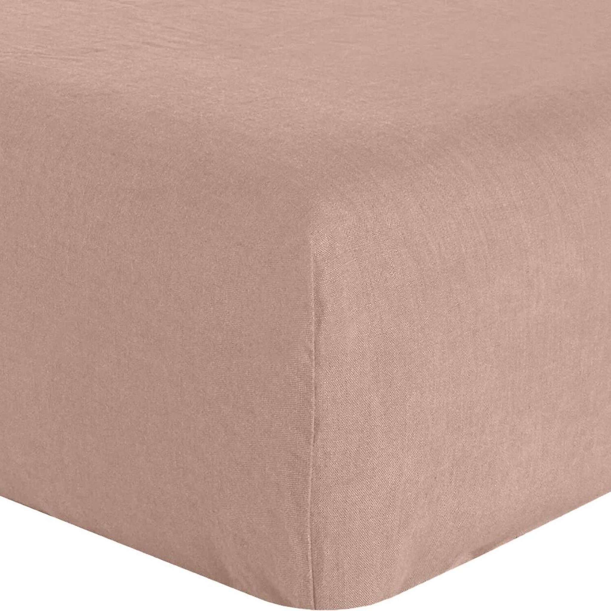 Voir la diapositive 1 : BATON ROUGE Drap housse 100% lin lavé 160g kiwi
