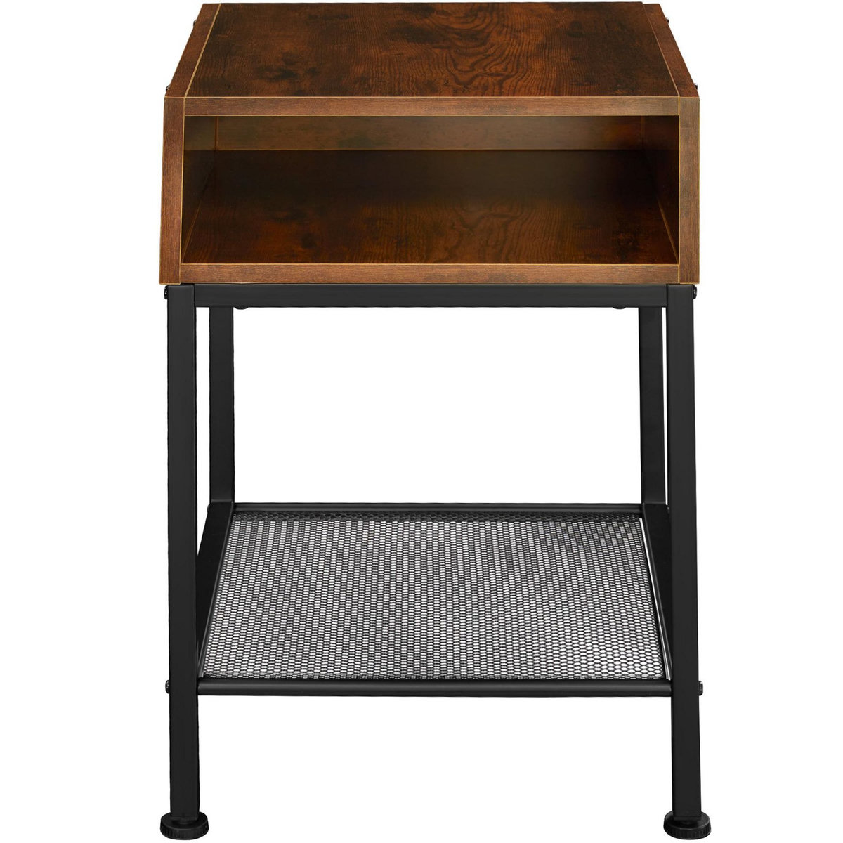 tectake Table de chevet Style industriel 405 x 405 x 525 cm
