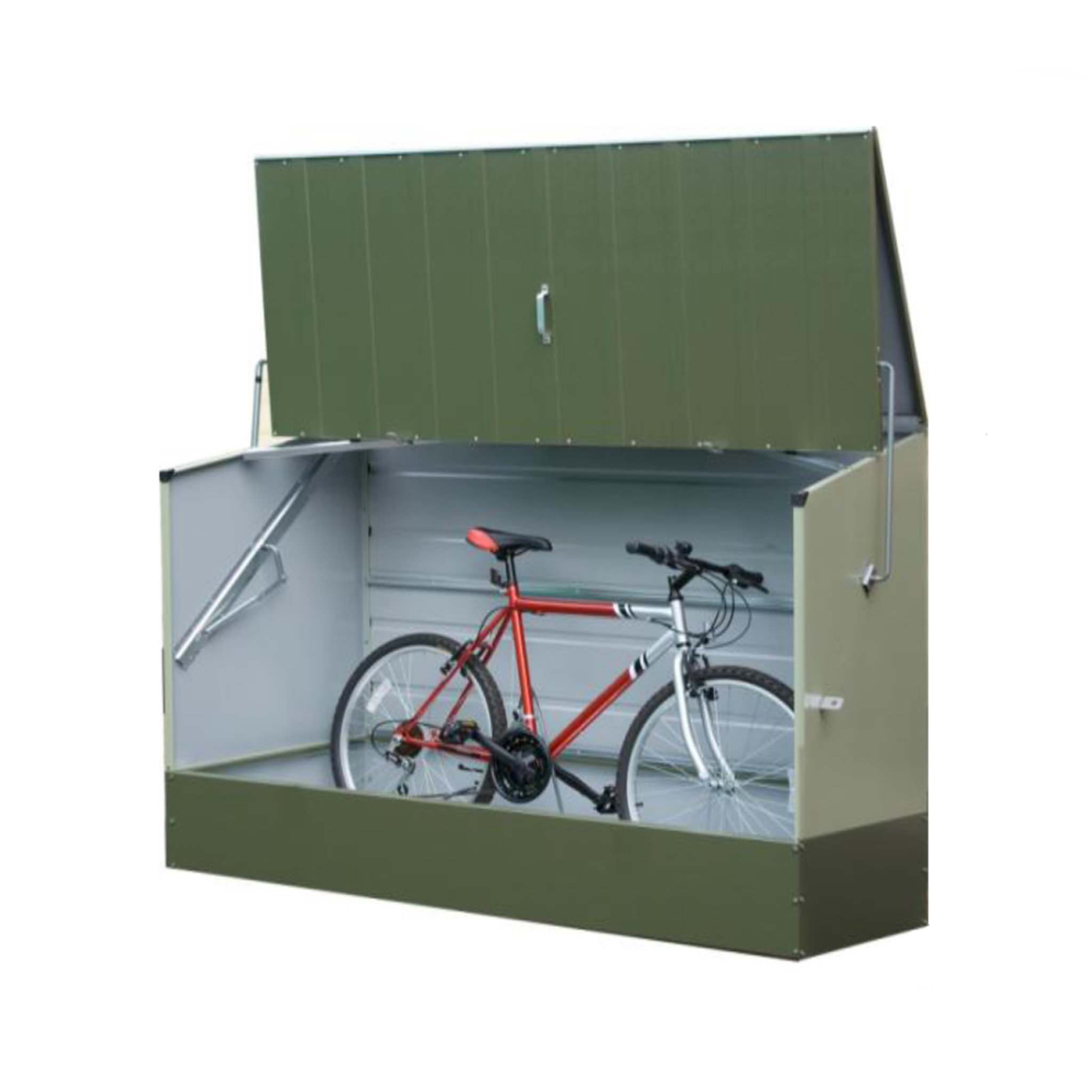Voir la diapositive 2 : TRIMETALS Abri à vélo métal 1.64m²