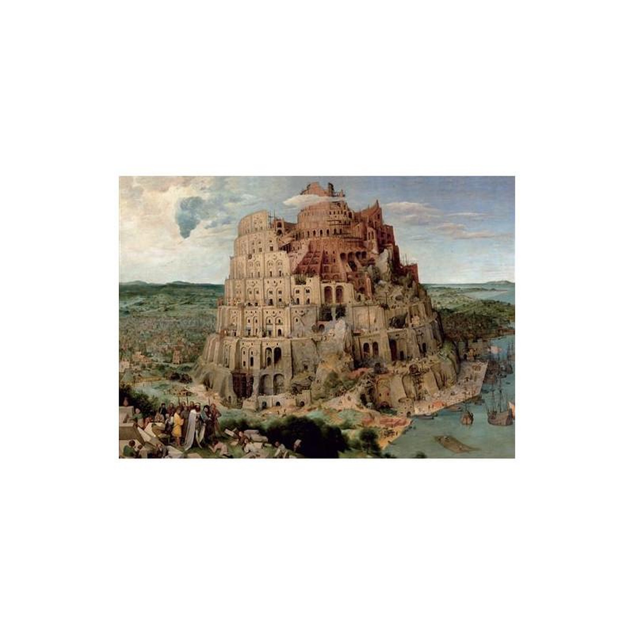 Piatnik Puzzle 1000 pièces Brueghel La Tour de Babel – Art classique – Adultes dès 14 ans – PIATNIK