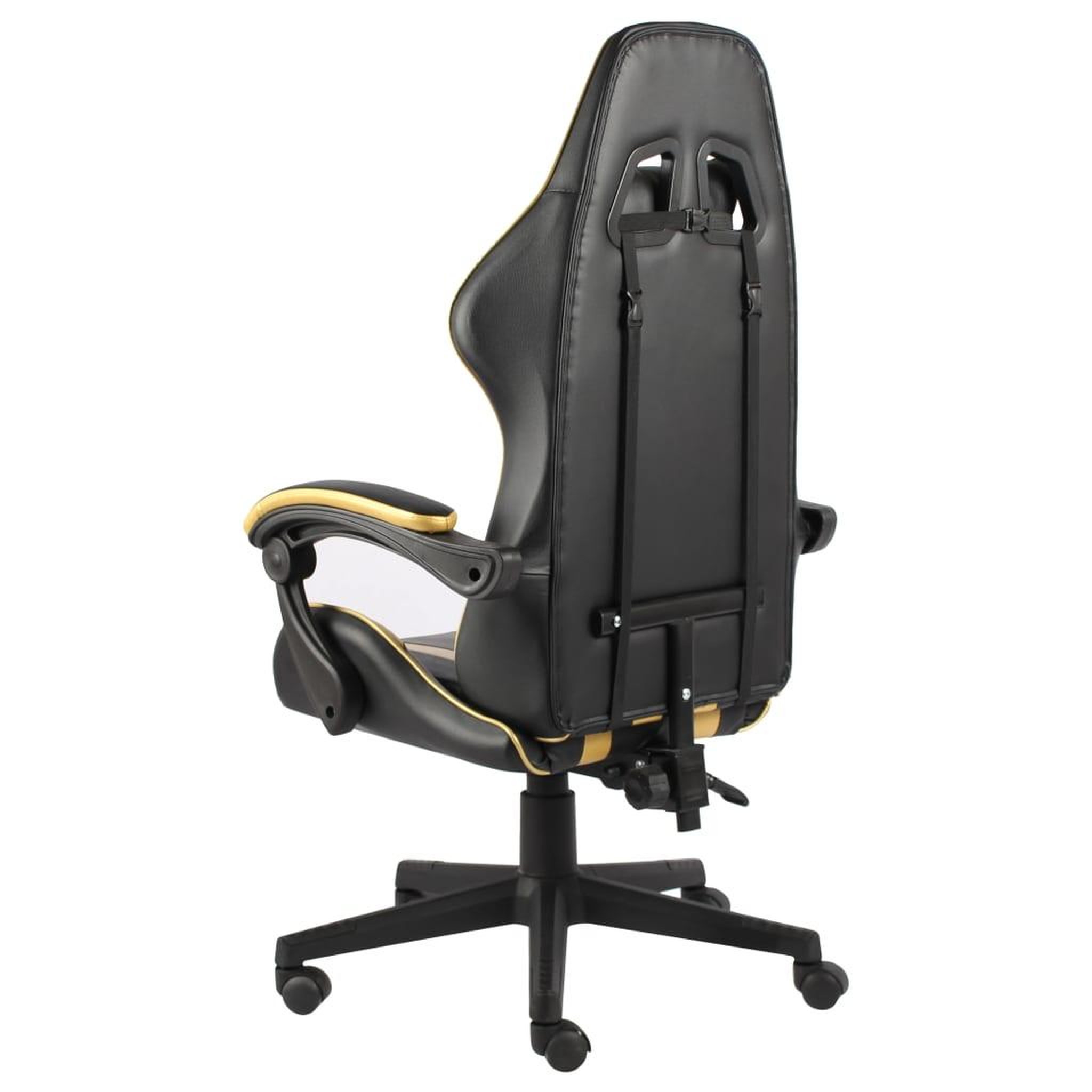 Voir la diapositive 3 : VIDAXL Fauteuil de jeux video Noir et dore Similicuir