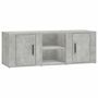 Voir la diapositive 2 : VIDAXL Meuble TV Gris beton 100x31,5x35 cm Bois d'ingenierie