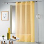 Paris Prix Rideau Voilage Étamine  Telma  140x240cm Jaune